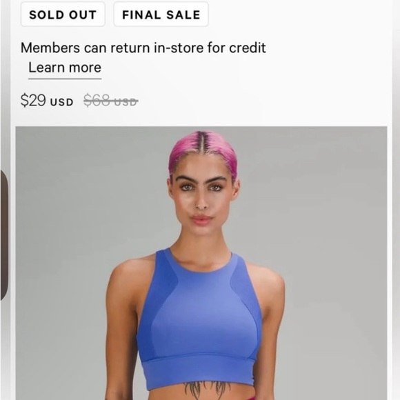 Lululemon everlux  high neck  train bra - Picture 2 of 13